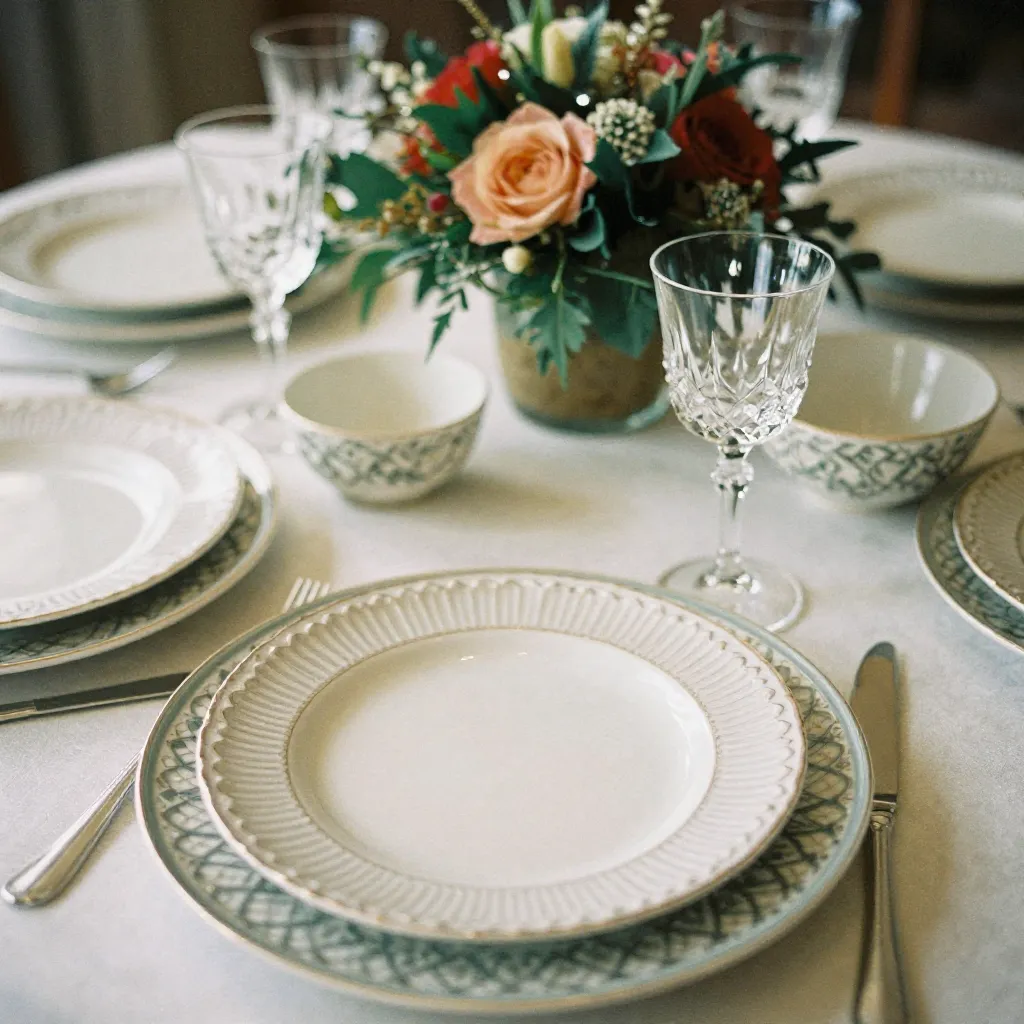 Festive table arrangement